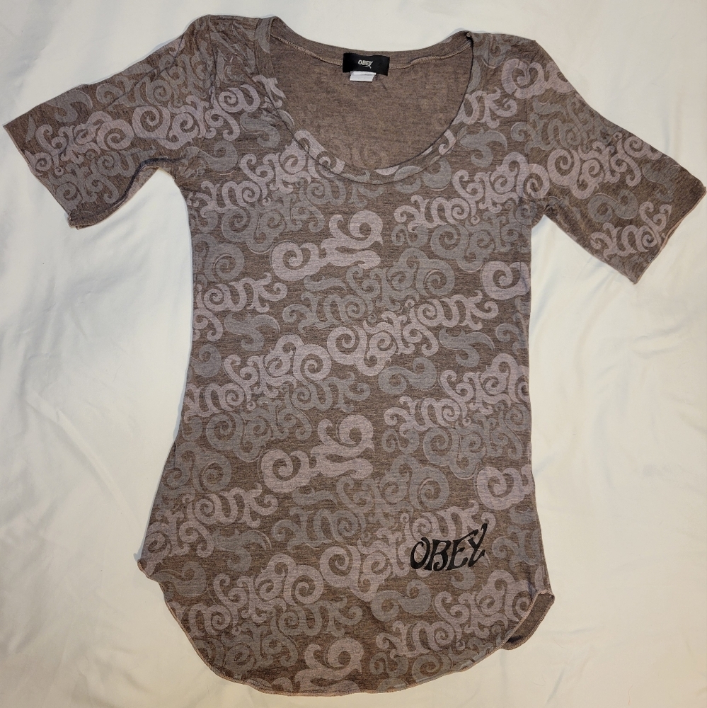 OBEY Vintage Brown Tshirt